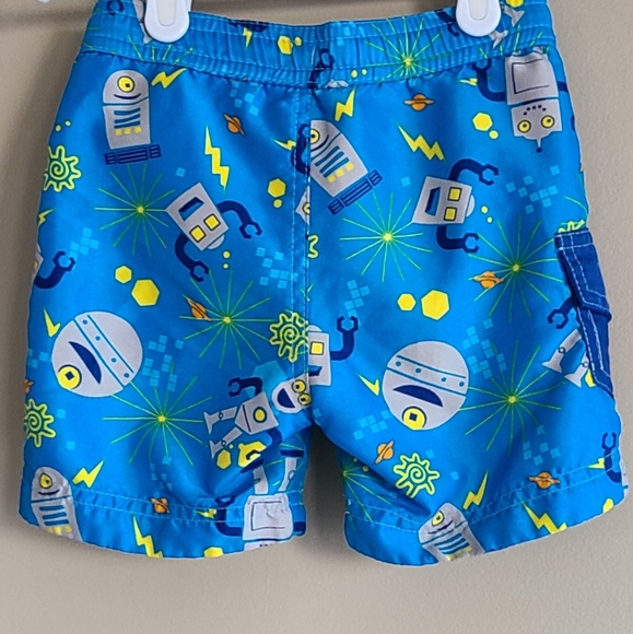 Robot print UV Skinz swim trunks - Picture 2 of 4